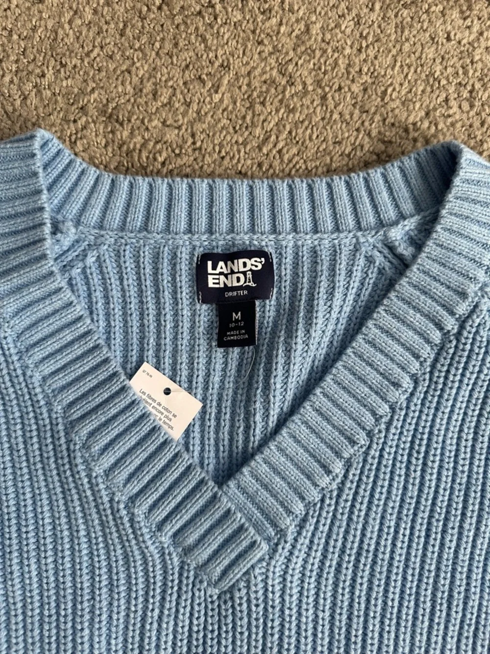 Lands End crop sweater NWT‎